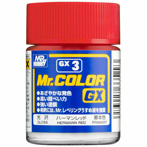 Mr. Hobby  Mr. Color Lacquer GX003 Gloss Herman Red 18ml