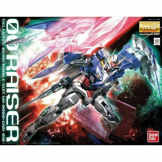 Bandai 1/100 MG Gundam 00 Raiser Celestial Being Mobil Suit