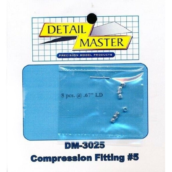 Detail Master 1/24 - 1/25 Compression Fitting #5 (0.67