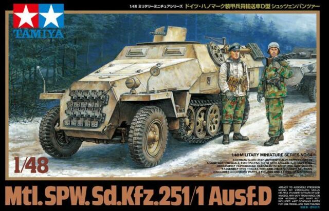 Tamiya 1/48 German SdkFz 251 Ausf.D Halftrack 32564