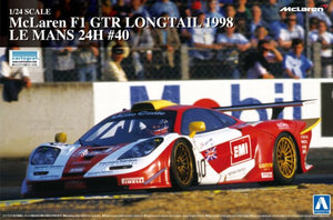 Aoshima 1/24 McLaren F1 GTR Longtail 1998 LeMans-24H #40 Kit