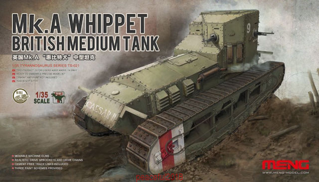 Meng 1/35 British Mk. A Whippet Medium Tank TS-021