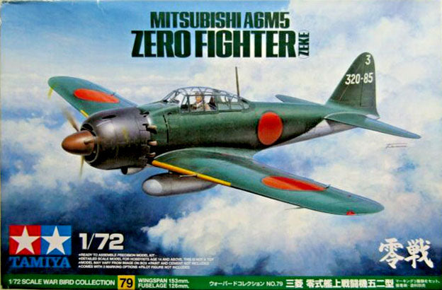 Tamiya 1/72 Japanese Mitsubishi A6M5 Zero Fighter 60779
