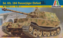 Load image into Gallery viewer, Italeri 1/72 German SdKfz 184 Panzerjager Elefant 7012