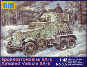 UniModels 1/48 Russian BA-6 Armored Car No.502
