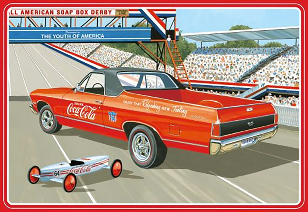 AMT 1/25 Chevy El Camino SS w/ Soap Box Derby Car 1968 AMT1362