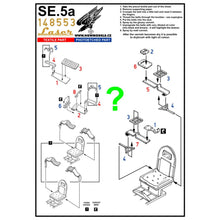 Load image into Gallery viewer, HGW 1/48 British SE.5a Microtextile/Photoetch Seatbelts 148553