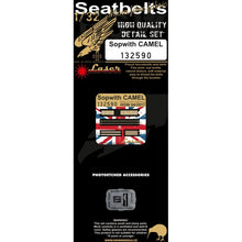 Load image into Gallery viewer, HGW 1/32 British Sopwith Camel Microtextile/Photoetch Seatbelts 132590