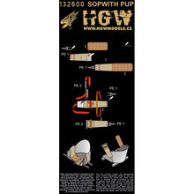 Load image into Gallery viewer, HGW 1/32 British Sopwith Pup Microtextile/Photoetch Seatbelts 132600