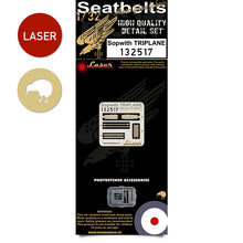 Load image into Gallery viewer, HGW 1/32 British Sopwith Triplane Microtextile/Photoetch Seatbelts 132517