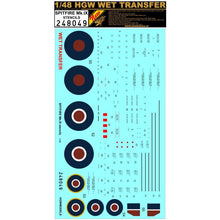 Load image into Gallery viewer, HGW 1/48 British Spitfire Mk.IX Stencils and Markings 248049