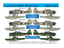 Load image into Gallery viewer, Sweet 1/144 Japanese A6M2-N Type 2 Floatplane Fighter Kisuka Island No.21