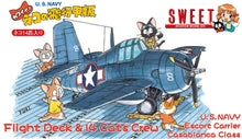 Load image into Gallery viewer, Sweet 1/144 US Flight Deck and 14 Cat Crew USS Casablanca SWT14138