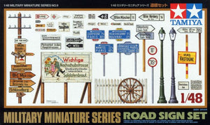 Tamiya 1/48 Military Miniature Series Road Sign Set 32509