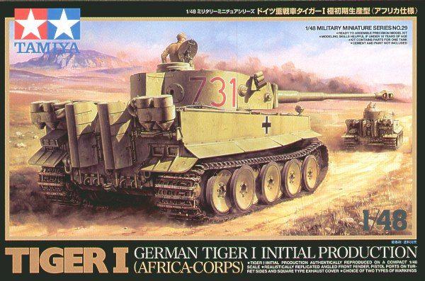 Tamiya 1/48 German Heavy Tank Tiger I Early Production (Eastern Front)  Model Kit