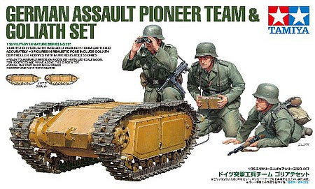 Tamiya 1/35 German Assault Pioneer Team With Goliath Set 35357