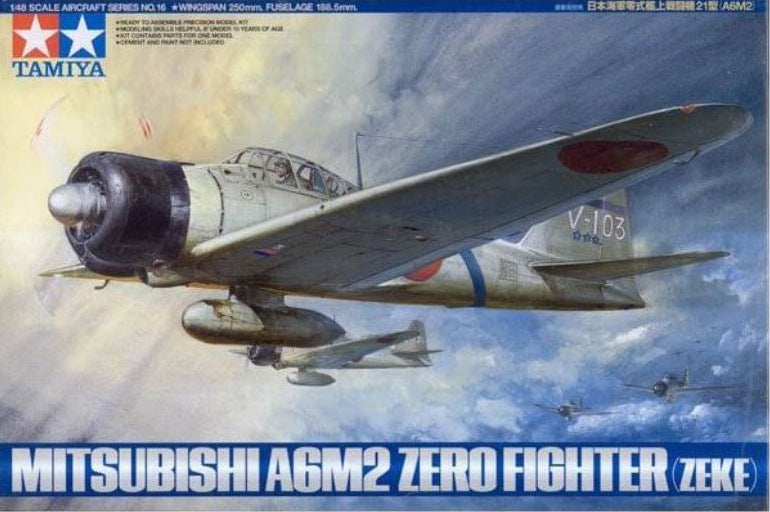 Tamiya 1/48 Japanese A6M2 Zero Fighter (Zeke) 61016 – Burbank's