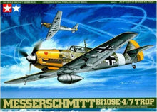Load image into Gallery viewer, Tamiya 1/48 German Messerschmitt Bf109E-4/7 Trop 61063