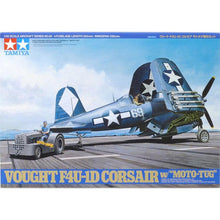 Load image into Gallery viewer, Tamiya 1/48 US F4U-1D Corsair w/ Moto-tug 61085