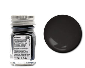 Testors 1139 Enamel Semi-Gloss Black 1/4 oz