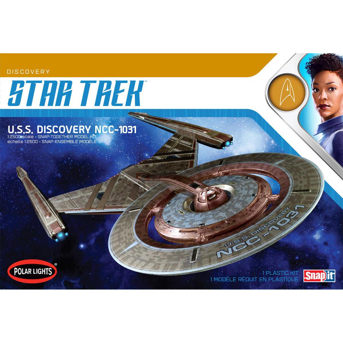 Polar Lights Star Trek 1/2500 USS Discovery NCC-1031 Snap Plastic Kit ...