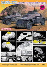 Load image into Gallery viewer, Dragon 1/72 German Sd.Kfz.222 Leichte Panzerspawagen (2 models) 7393'