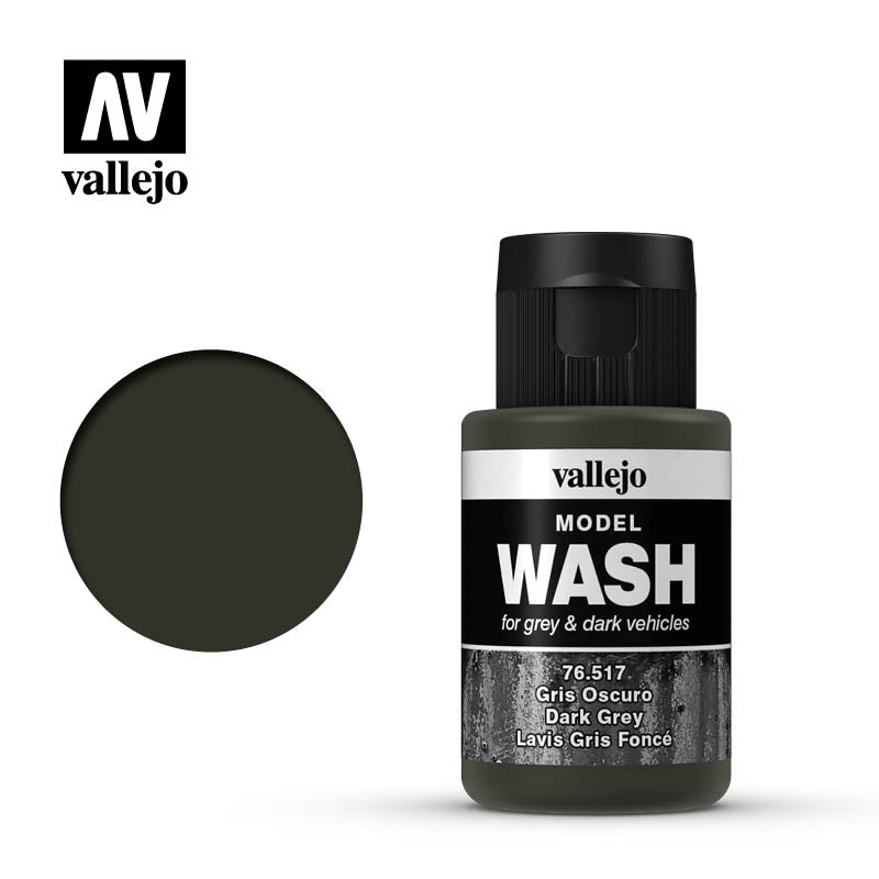 Vallejo Wash 76.517 Dark Grey 35ml
