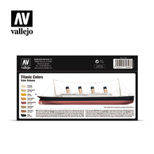 Load image into Gallery viewer, Vallejo 71.646 Titanic Colors Painting Set 17ml (8 bottles)'
