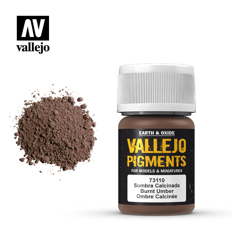 Vallejo Pigments 73.110 Burnt Umber 30ml