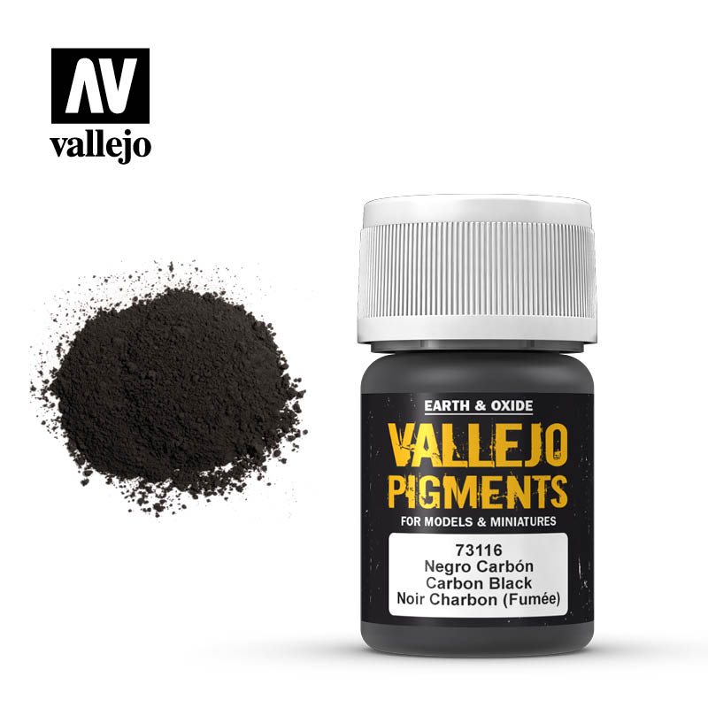Vallejo Pigments 73.116 Carbon Black 30ml