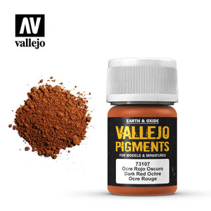 Vallejo Pigments 73.107 Dark Red Ochre 30 ml