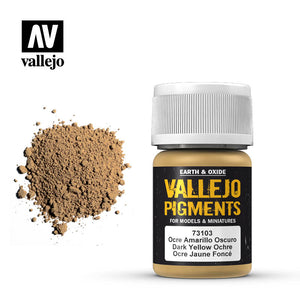 Vallejo Pigments 73.103 Dark Yellow Ochre 30ml