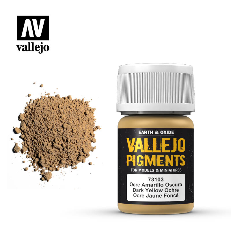 Vallejo Pigments 73.103 Dark Yellow Ochre 30ml