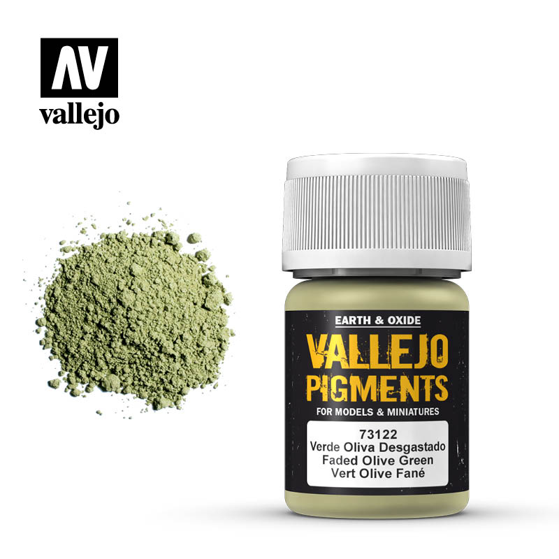 Vallejo Pigments 73.122 Faded Olive Green 30ml