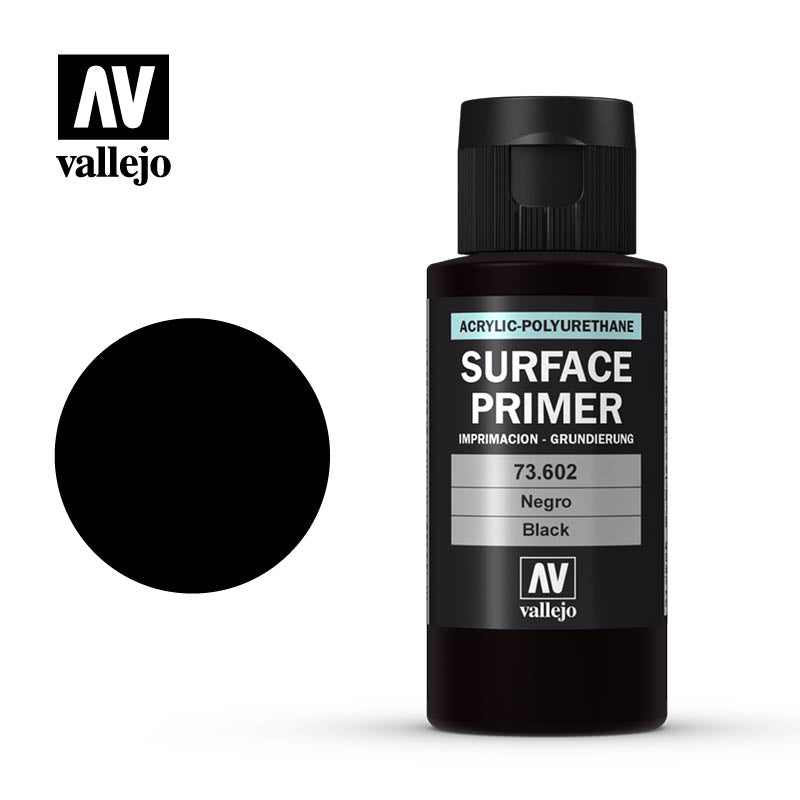 Vallejo Surface Primer 73.602 Black 60ml