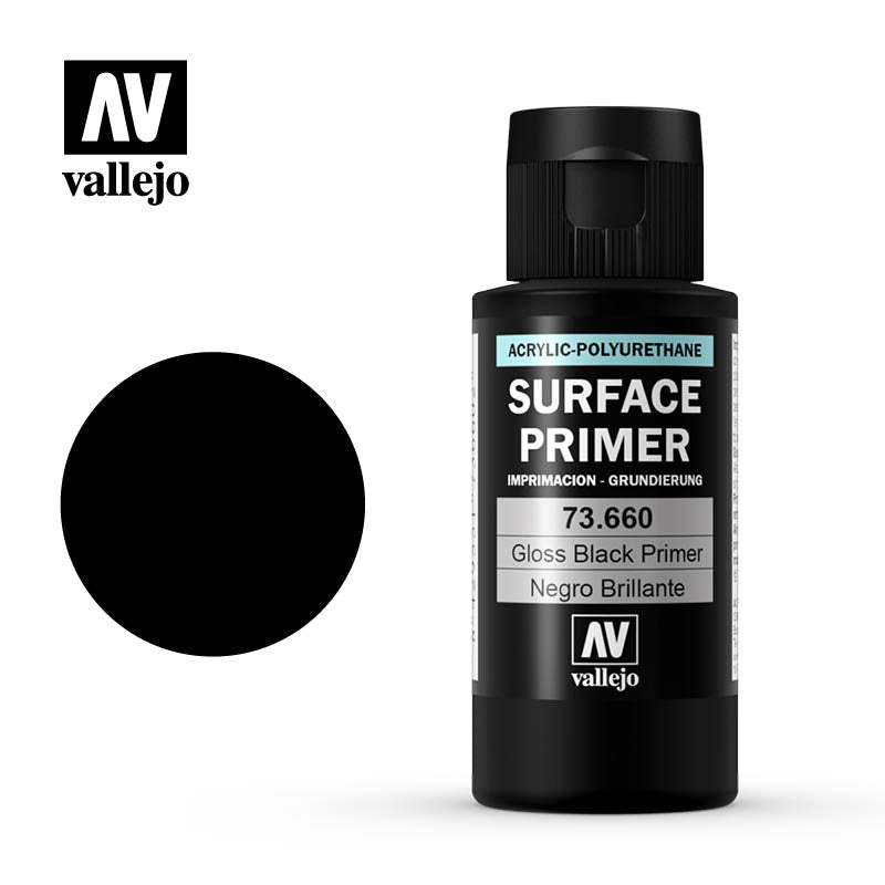 Vallejo Surface Primer 73.660 Gloss Black 60ml