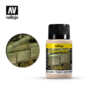 Vallejo Weathering Effect 73.804 Light Brown Splash Mud 40ml