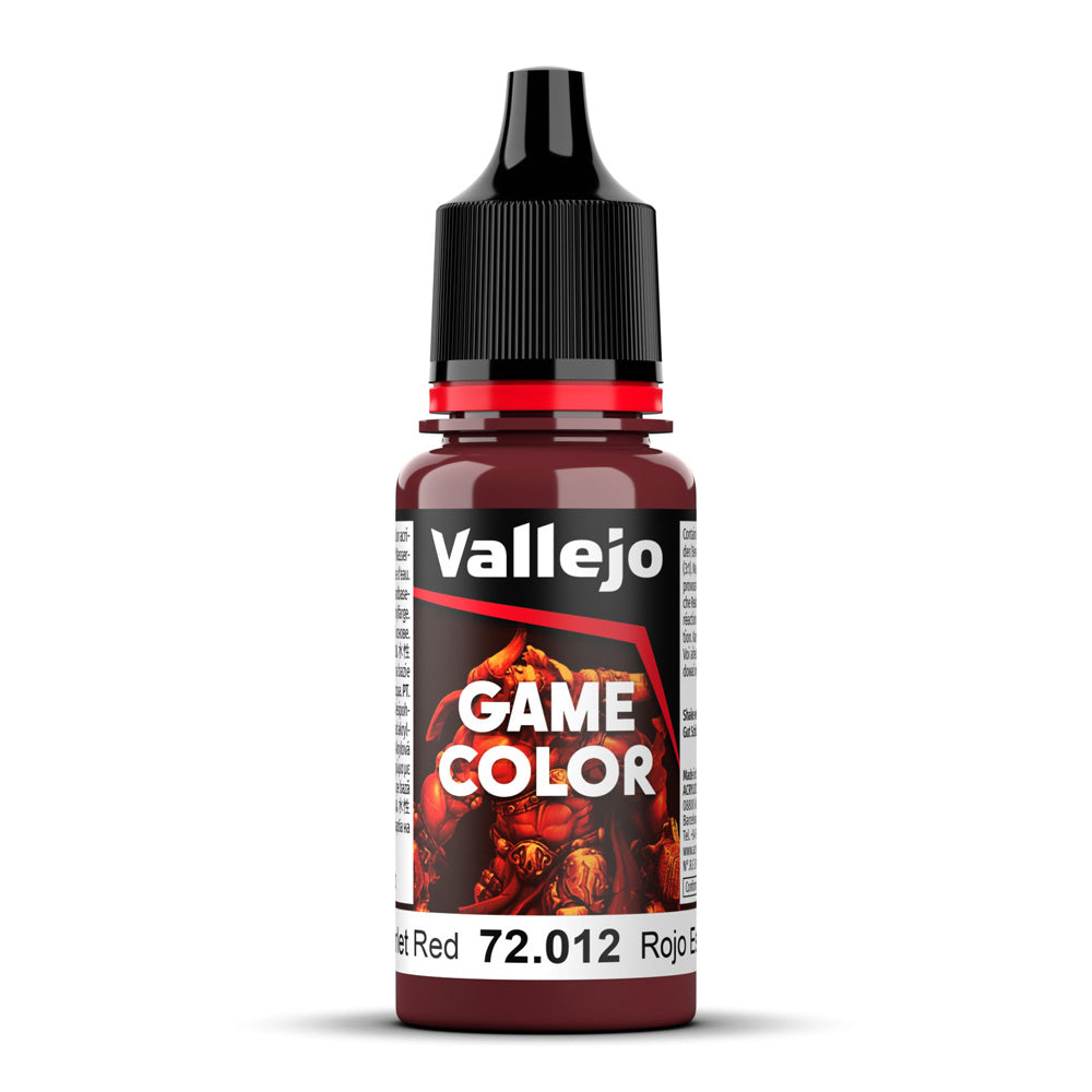 Vallejo Game Color 72.012 Scarlett Red 18ml