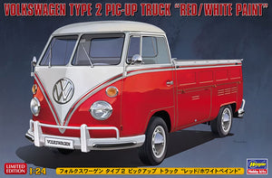 Hasegawa 1/24 Volkswagen VW Type 2 Pic-up Truck Red/White Paint 1967 20556