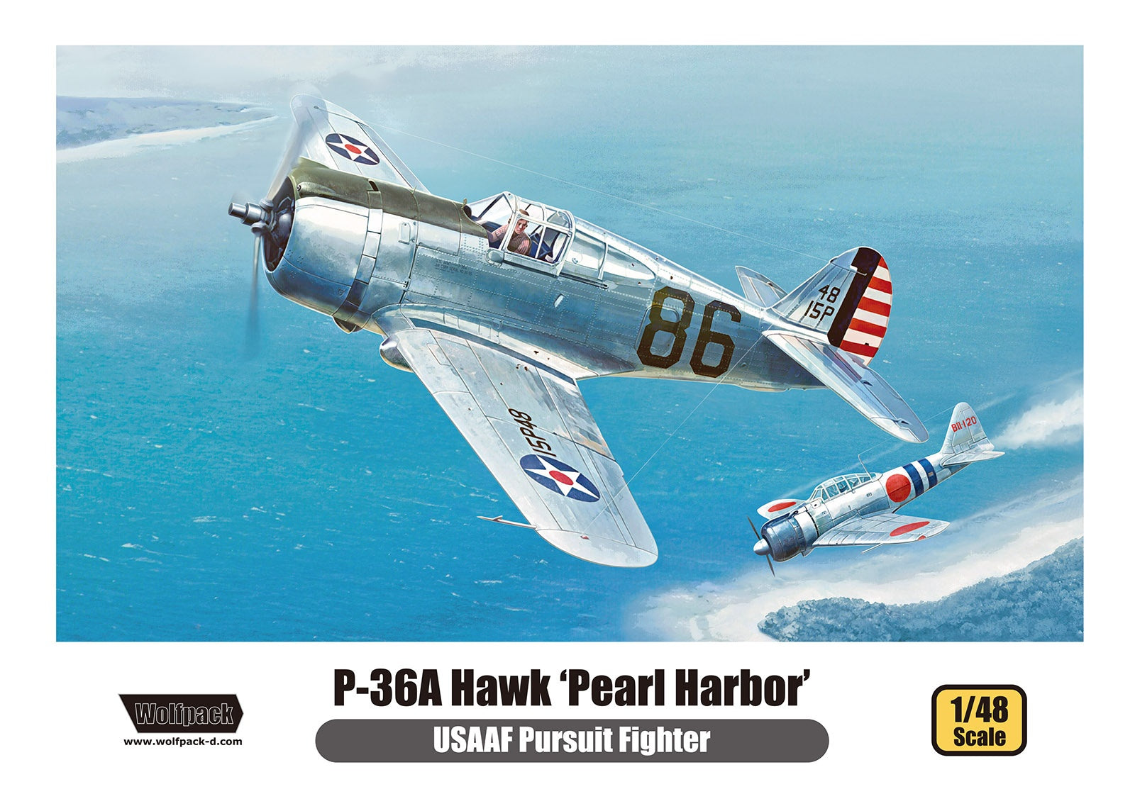Wolfpack 1/48 US P-36A Hawk Pearl Harbor Premium Edition WP14811