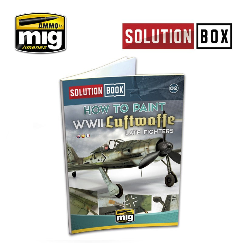 Ammo by Mig AMIG6502 Solution Book How To Paint WWII Luftwaffe Late Fighters